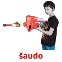 šaudo cartões com imagens