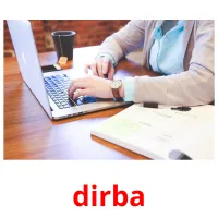 dirba cartões com imagens