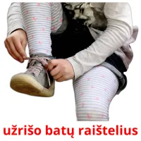 užrišo batų raištelius cartões com imagens