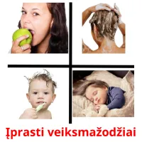 Įprasti veiksmažodžiai cartões com imagens