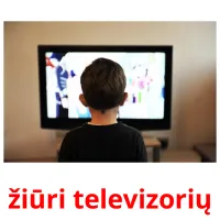 žiūri televizorių cartões com imagens