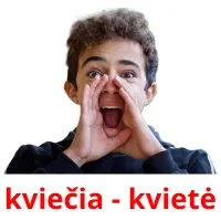 kviečia - kvietė cartões com imagens