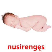 nusirengęs picture flashcards