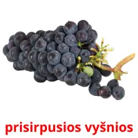 prisirpusios vyšnios picture flashcards