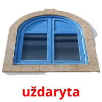 uždaryta picture flashcards