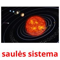 saulės sistema card for translate