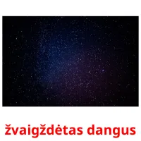 žvaigždėtas dangus Bildkarteikarten