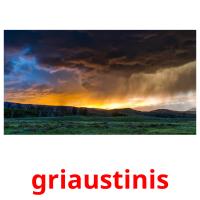 griaustinis card for translate