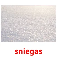 sniegas Bildkarteikarten