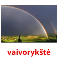 vaivorykštė Tarjetas didacticas