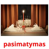 pasimatymas cartões com imagens