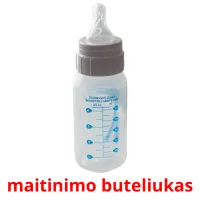 maitinimo buteliukas Bildkarteikarten