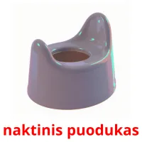 naktinis puodukas Bildkarteikarten