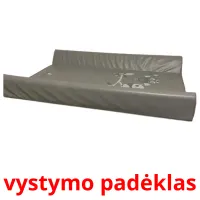 vystymo padėklas Bildkarteikarten