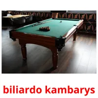 biliardo kambarys cartões com imagens