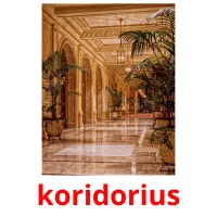 koridorius cartões com imagens