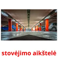 stovėjimo aikštelė cartões com imagens