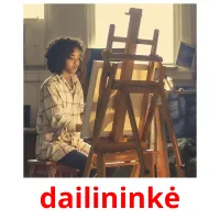 dailininkė ansichtkaarten