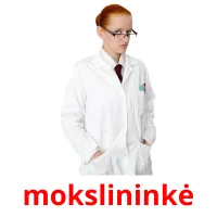 mokslininkė ansichtkaarten