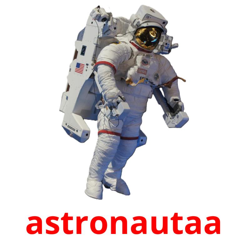 astronautaa picture flashcards