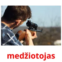 medžiotojas cartões com imagens