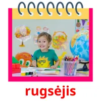 rugsėjis cartões com imagens