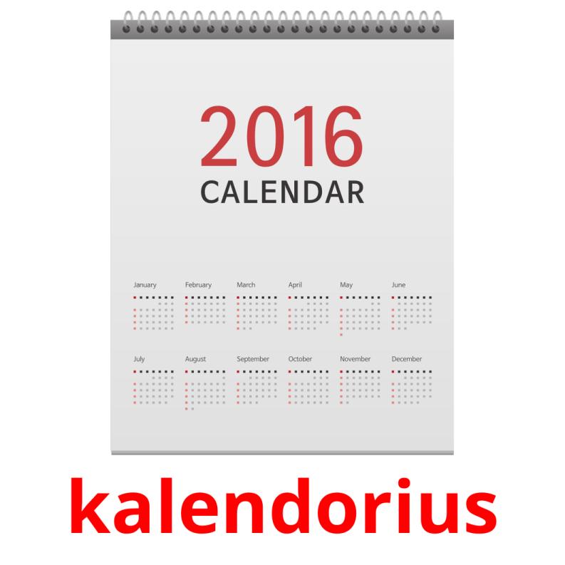 kalendorius карточки энциклопедических знаний