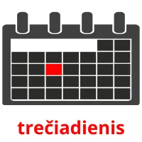 trečiadienis cartões com imagens