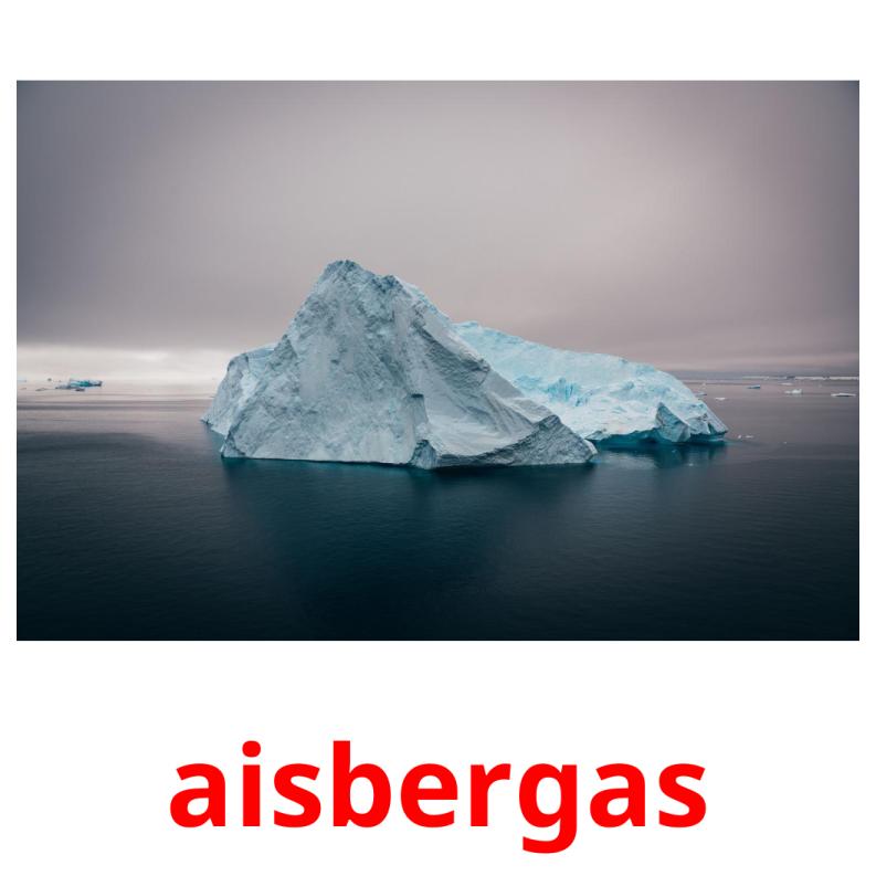 aisbergas picture flashcards