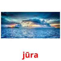 jūra Bildkarteikarten