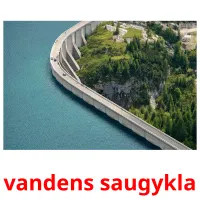 vandens saugykla Bildkarteikarten