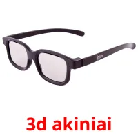 3d akiniai cartões com imagens