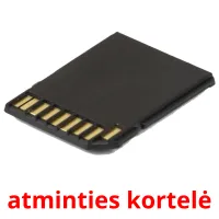 atminties kortelė cartões com imagens