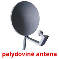 palydovinė antena flashcards illustrate