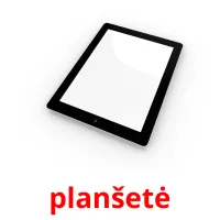 planšetė cartões com imagens