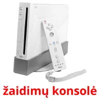 žaidimų konsolė cartões com imagens