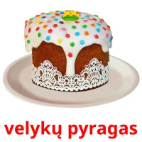 velykų pyragas ansichtkaarten