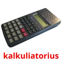 kalkuliatorius cartes de vocabulaire