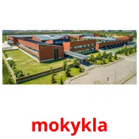 mokykla cartes de vocabulaire