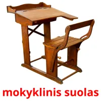 mokyklinis suolas cartes de vocabulaire