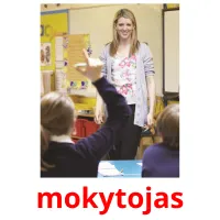 mokytojas cartes de vocabulaire