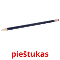 pieštukas cartes de vocabulaire