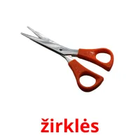 žirklės cartes de vocabulaire