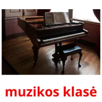 muzikos klasė cartões com imagens