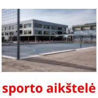 sporto aikštelė cartões com imagens