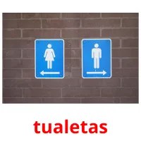 tualetas cartões com imagens