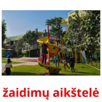 žaidimų aikštelė cartões com imagens