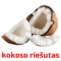 kokoso riešutas card for translate