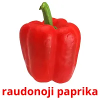 raudonoji paprika Bildkarteikarten