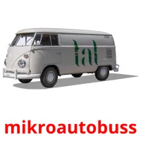 mikroautobuss Bildkarteikarten